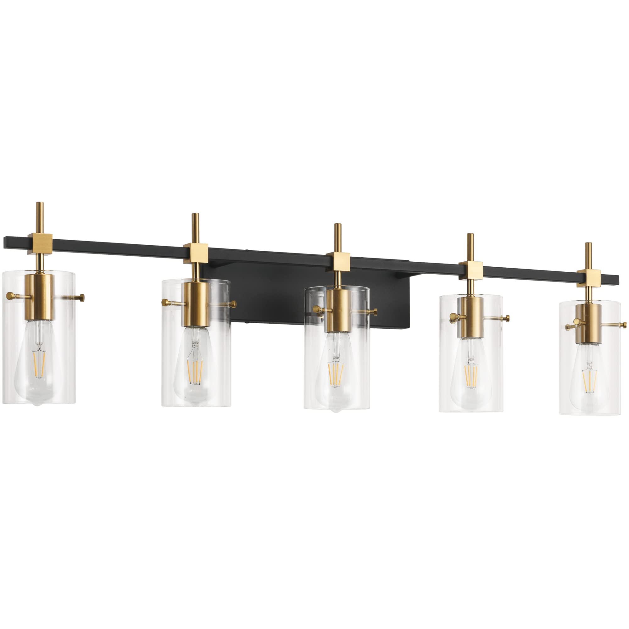 SOLFART 40.1 inch Vintage Brass Bathroom Vanity Light fixtures Bathroom ...